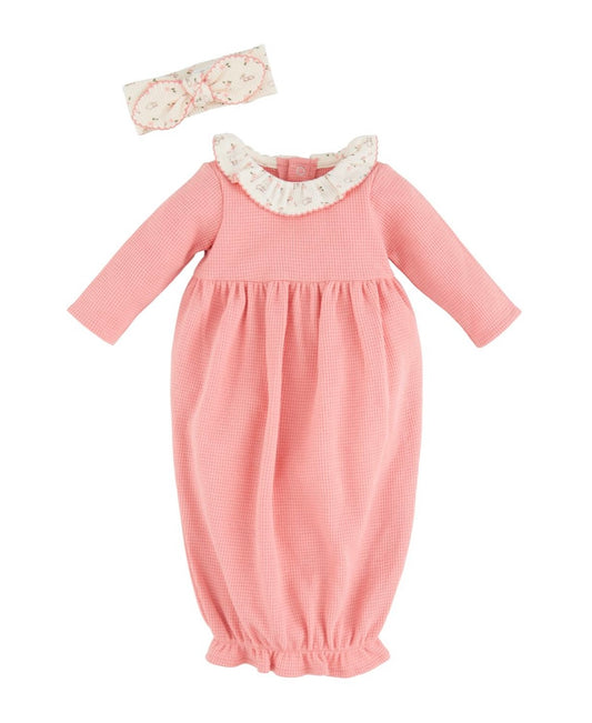 Mudpie Dusty Pink Waffle Gown