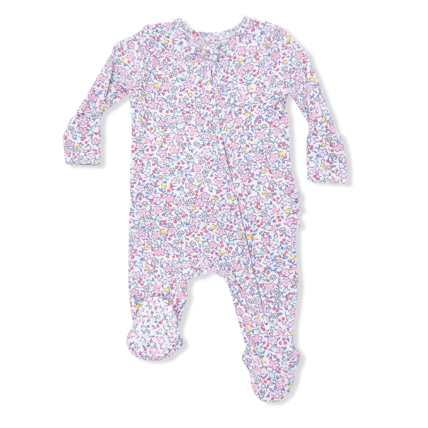 Angel Dear Elizabeth’s Garden 2 Way Ruffle Back Zipper Footie