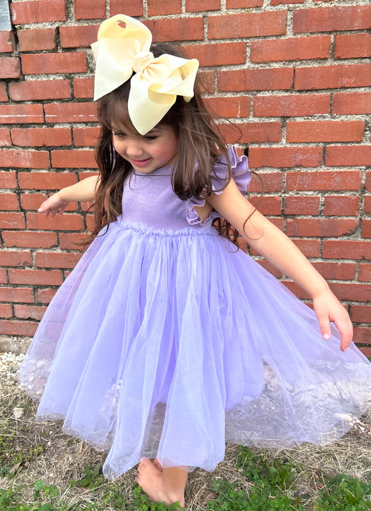 M&R Lavender Shimmer Tutu Dress