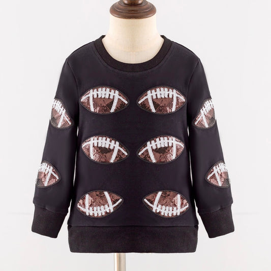 Sequin Football Pullover