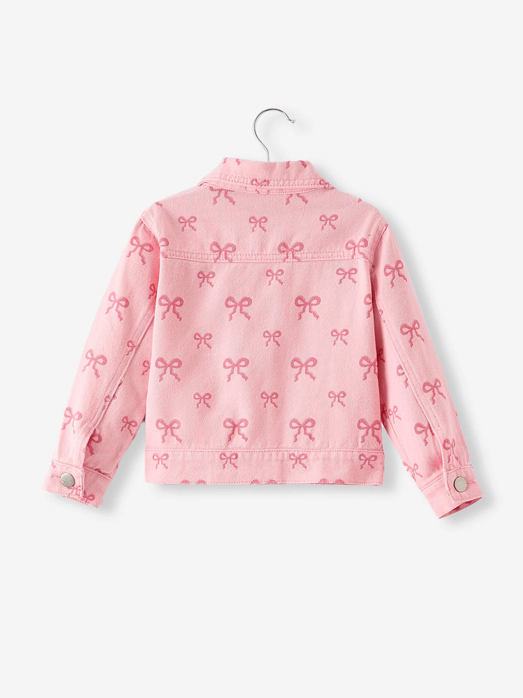 Pink Bow Denim Jacket
