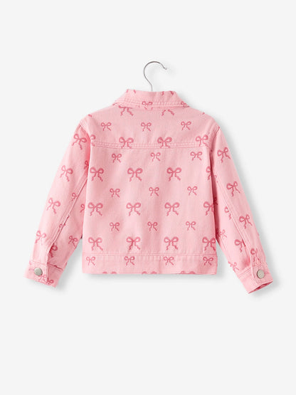 Pink Bow Denim Jacket