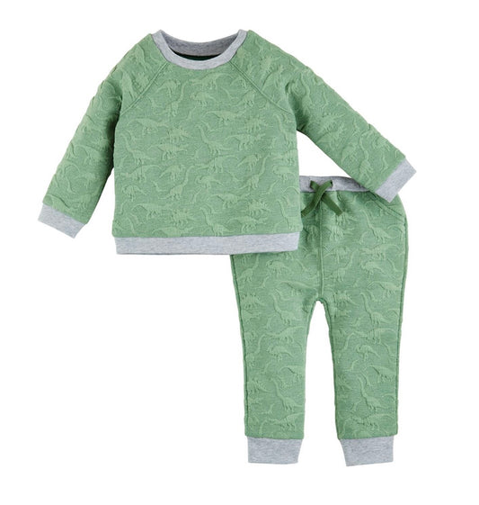 Mudpie Quilted Dino Pant Set