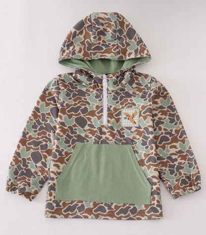 Camo Duck Embroidered Hoodie