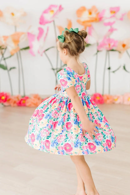 MR Wildflower Wishes S/S Pocket Twirl Dress