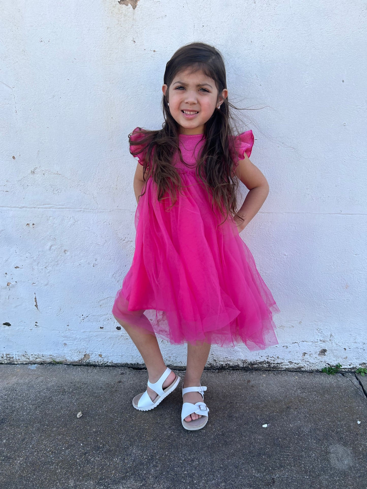 M&R Hot Pink Shimmer Tutu Dress
