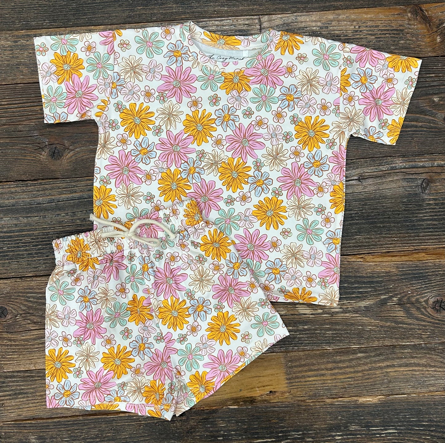 Flower Power Oversized Tee Set