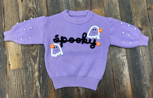 Purple Spooky Sweater