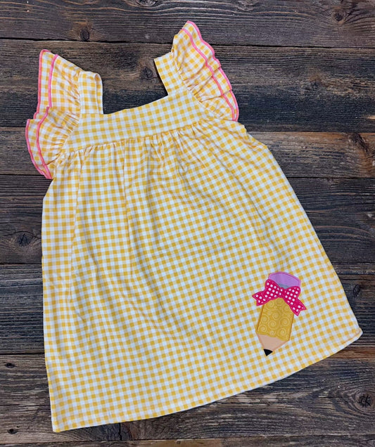Gingham Pencil Dress