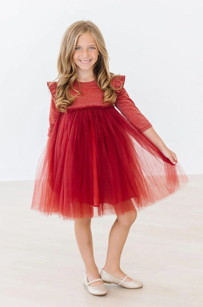 MR Pumpkin Spice Shimmer Tutu Dress