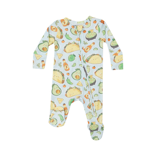 Angel Dear Happy Tacos 2 Way Zipper Footie