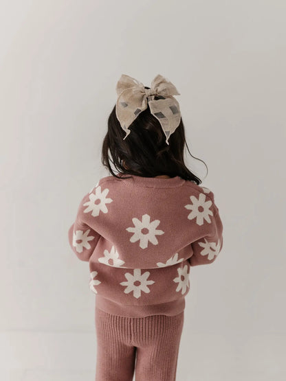 Baby Sprouts Rose Daisies Sweater