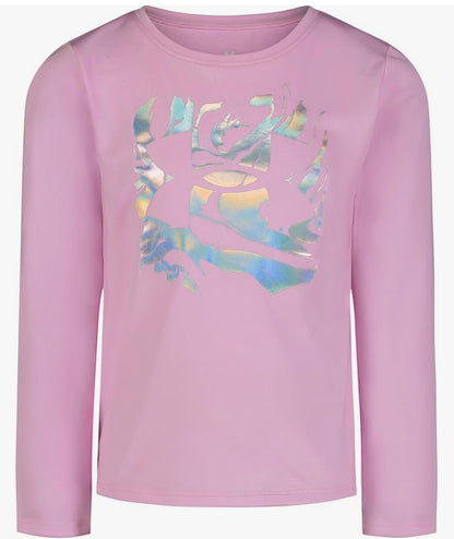 Under Armour Pink/Iridescent Logo LS