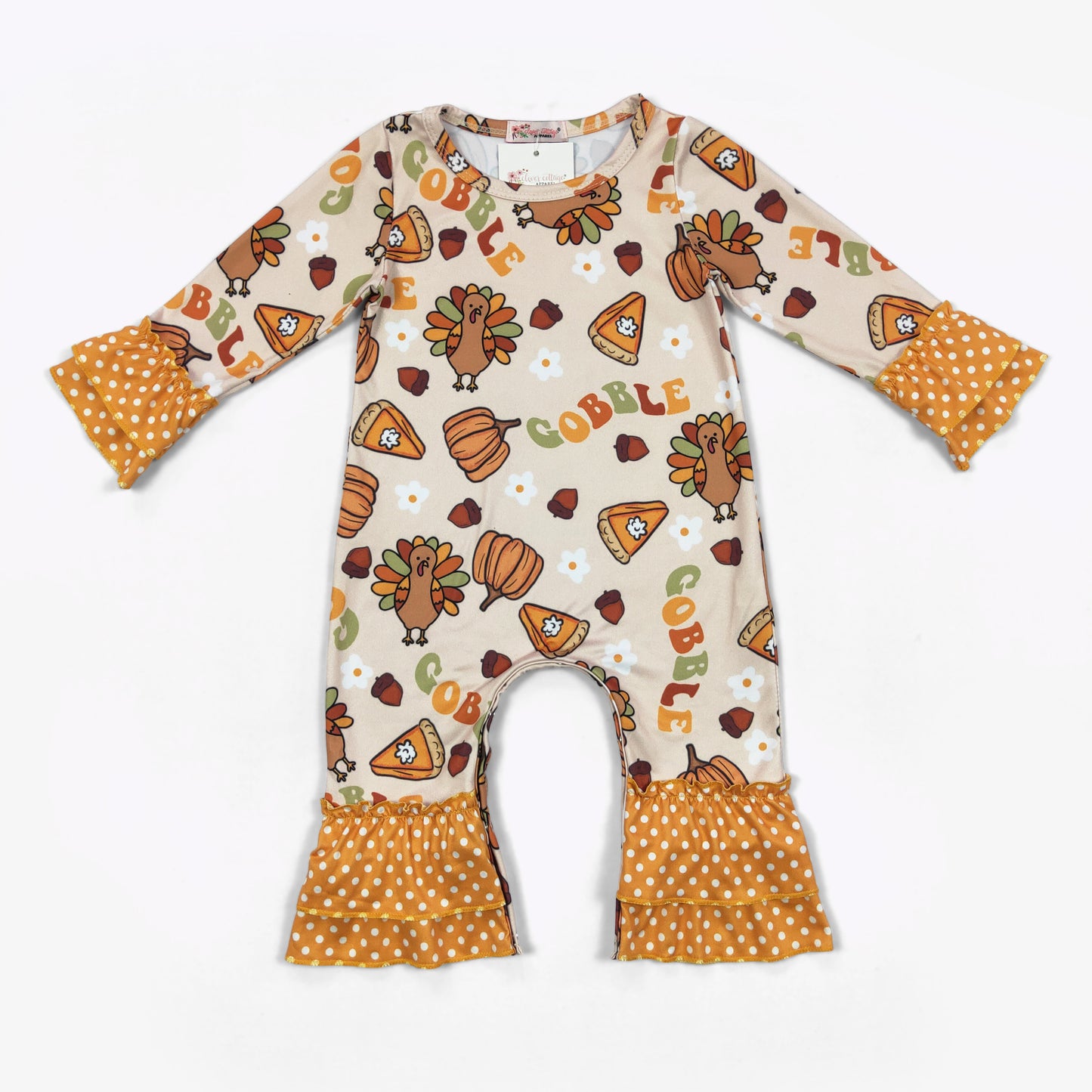 Gobble Gobble Ruffle Romper