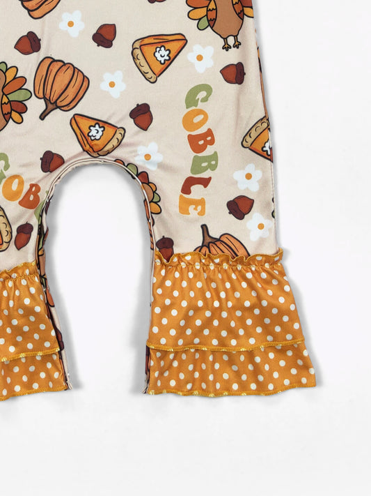 Gobble Gobble Ruffle Romper