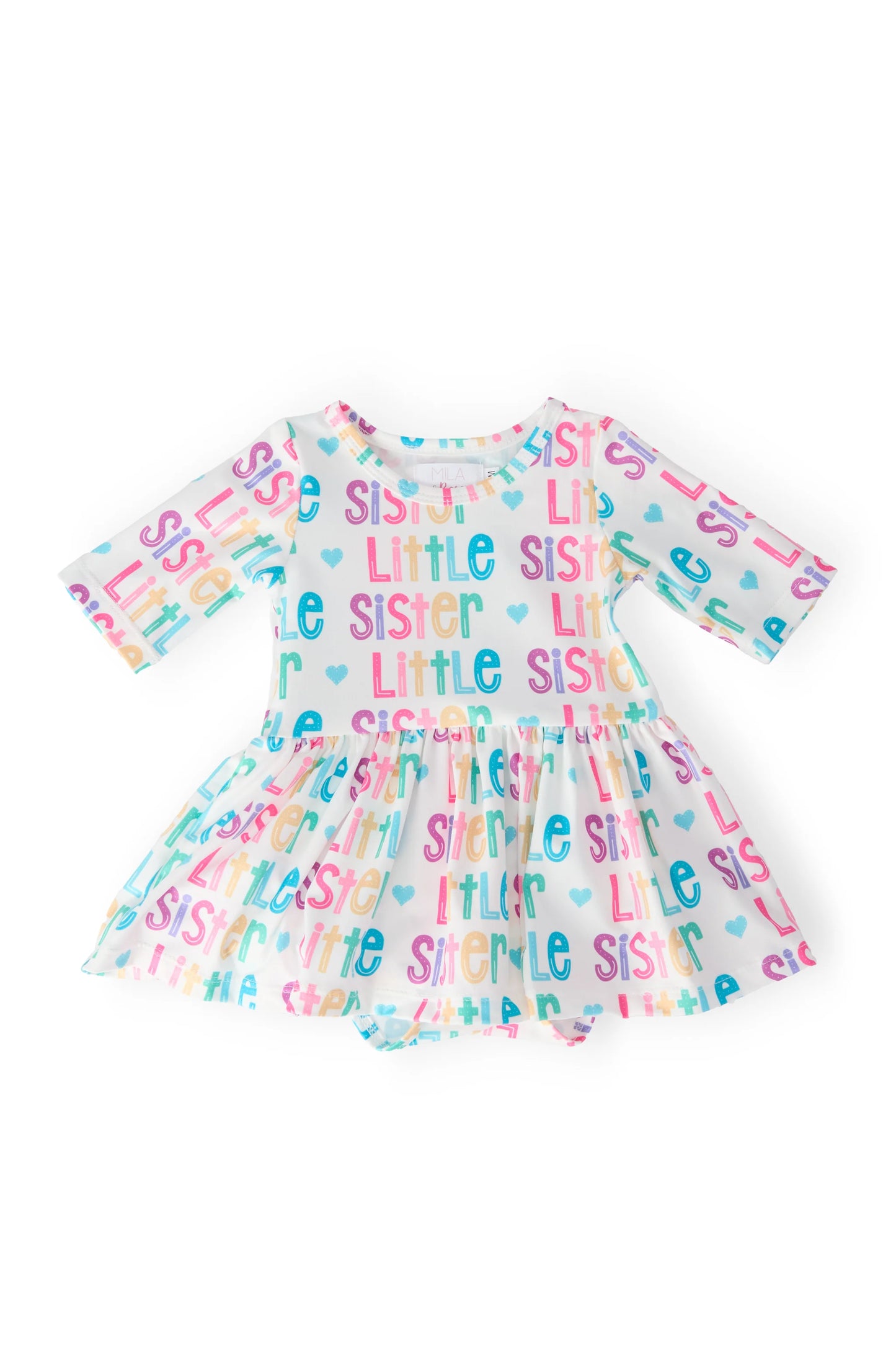 MR Little Sister 3/4 Twirl Bodysuit