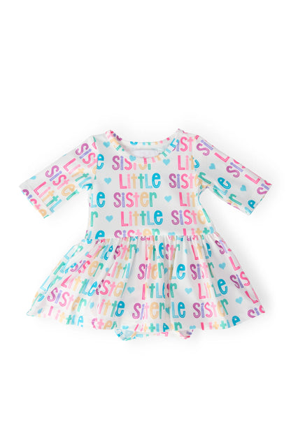 MR Little Sister 3/4 Twirl Bodysuit