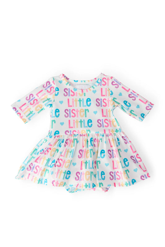 MR Little Sister 3/4 Twirl Bodysuit