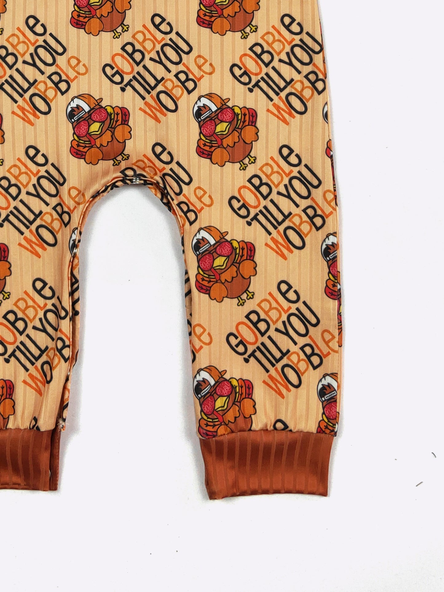 Gobble Til' You Wobble Boy Romper