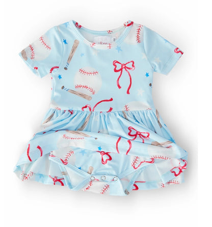 M&R Grand Slam S/S Twirl Bodysuit