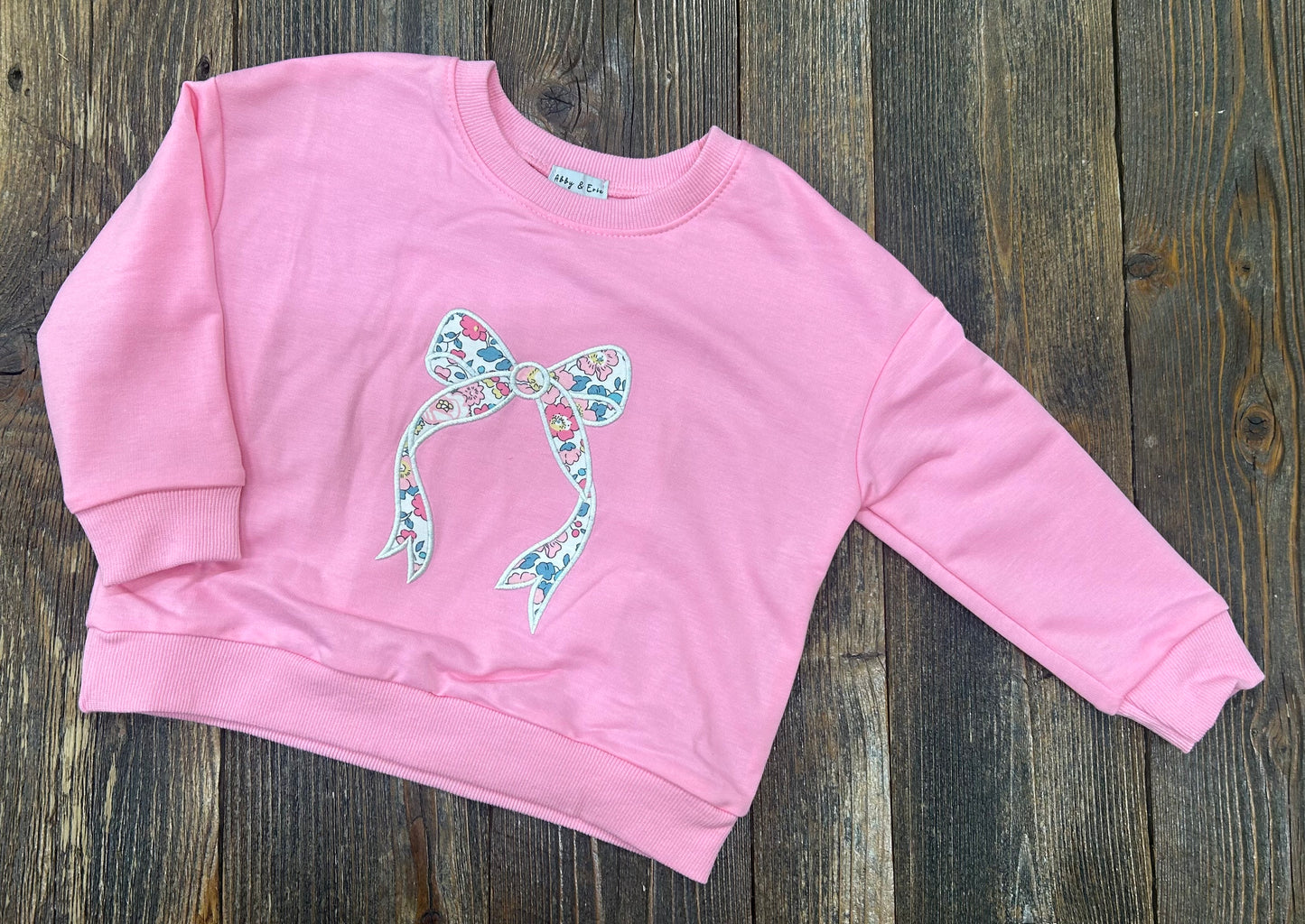 Bow Floral Pullover