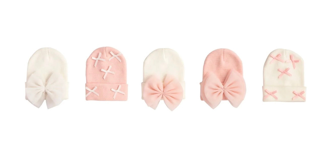 Mudpie Baby Bow Knit Hat