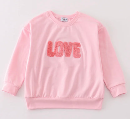 Mommy & Me Pink Love Pullover