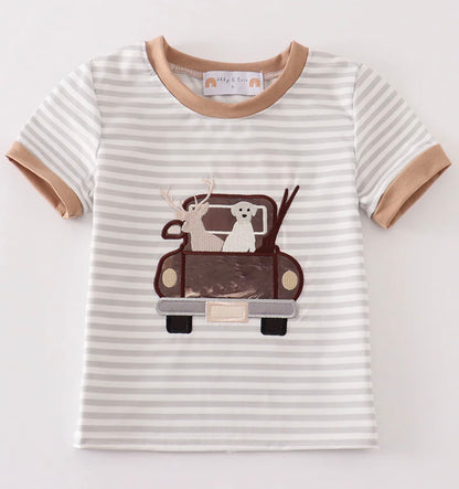 Hunter’s Truck Striped Tee