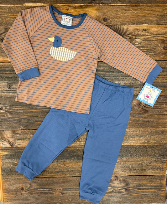Three Sisters Duck Applique Jogger Set