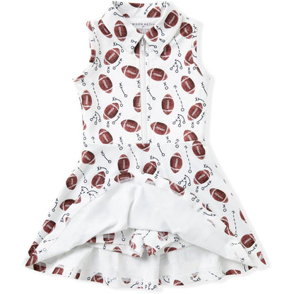 Swoon Baby Active White Football Collared Tennis Dress