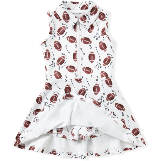 Swoon Baby Active White Football Collared Tennis Dress