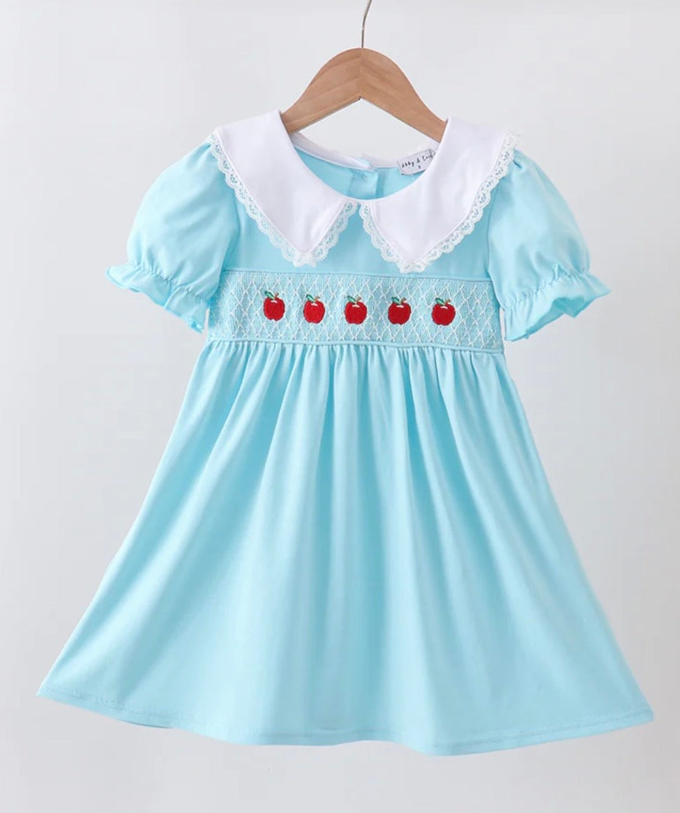 Smocked Apple Lace Dress