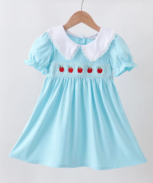 Smocked Apple Lace Dress