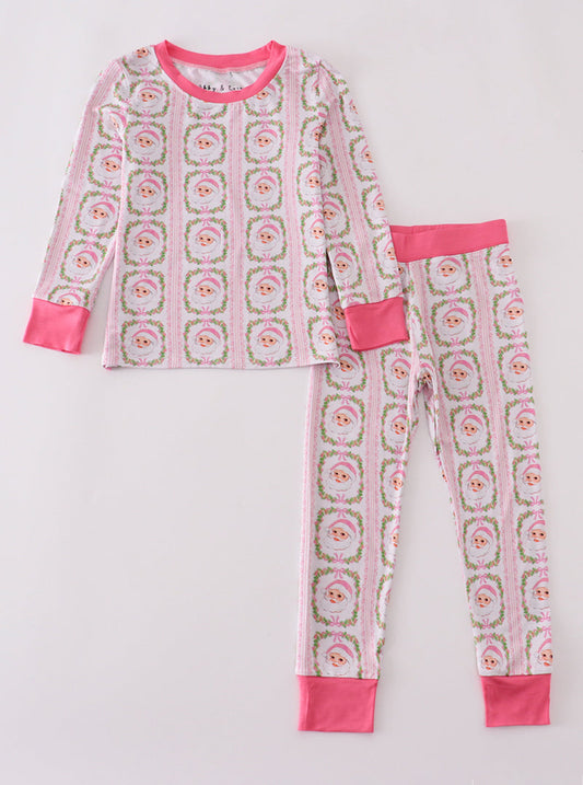 Pink Santa Pajama Set
