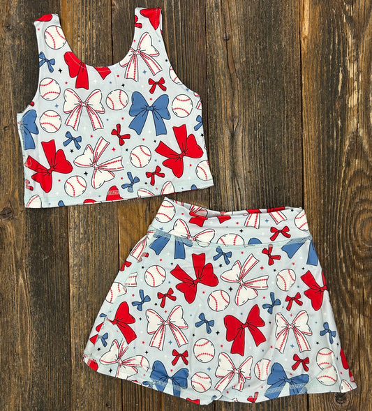 Baseball Skort Set