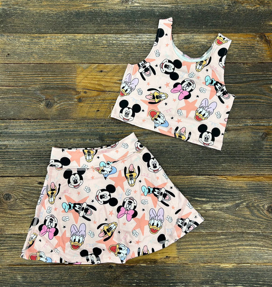 Coral Magical Group Skort Set