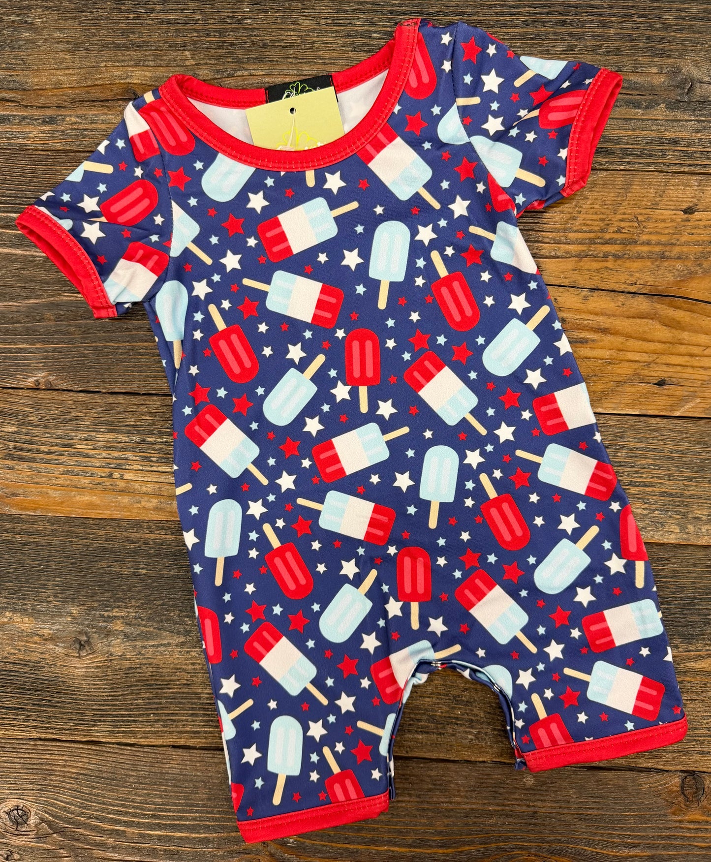 Star Stangled Popsicle Romper