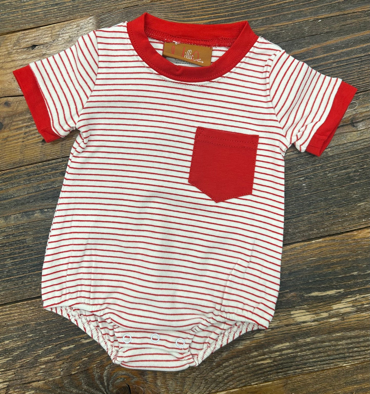 Millie Jay Red Stripe Maddox Bubble