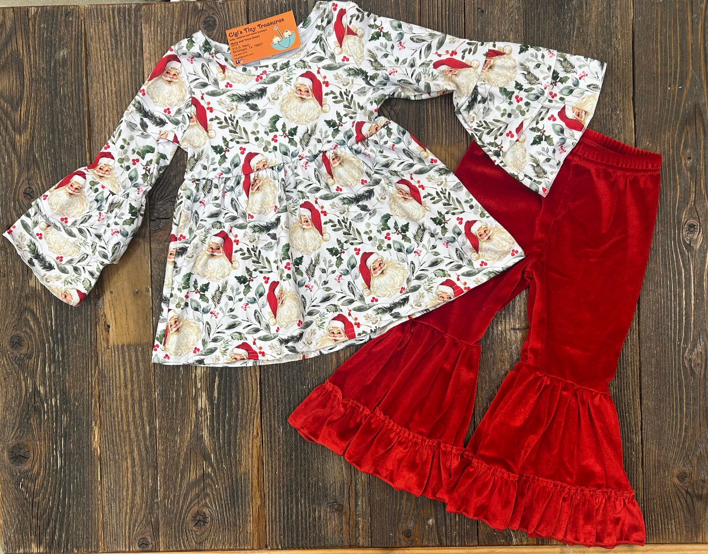 Holly Jolly Santa Bell Set