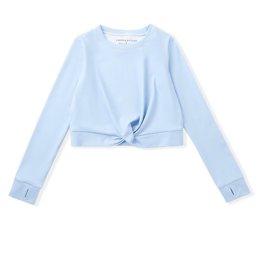 Swoon Active Blue Knot Top