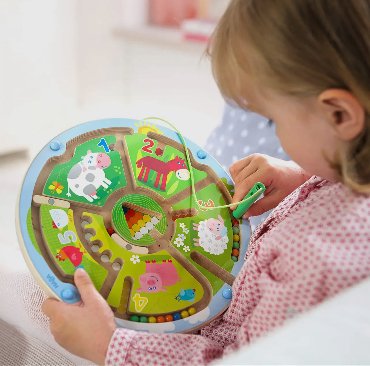 Number Maze Magnetic Puzzle
