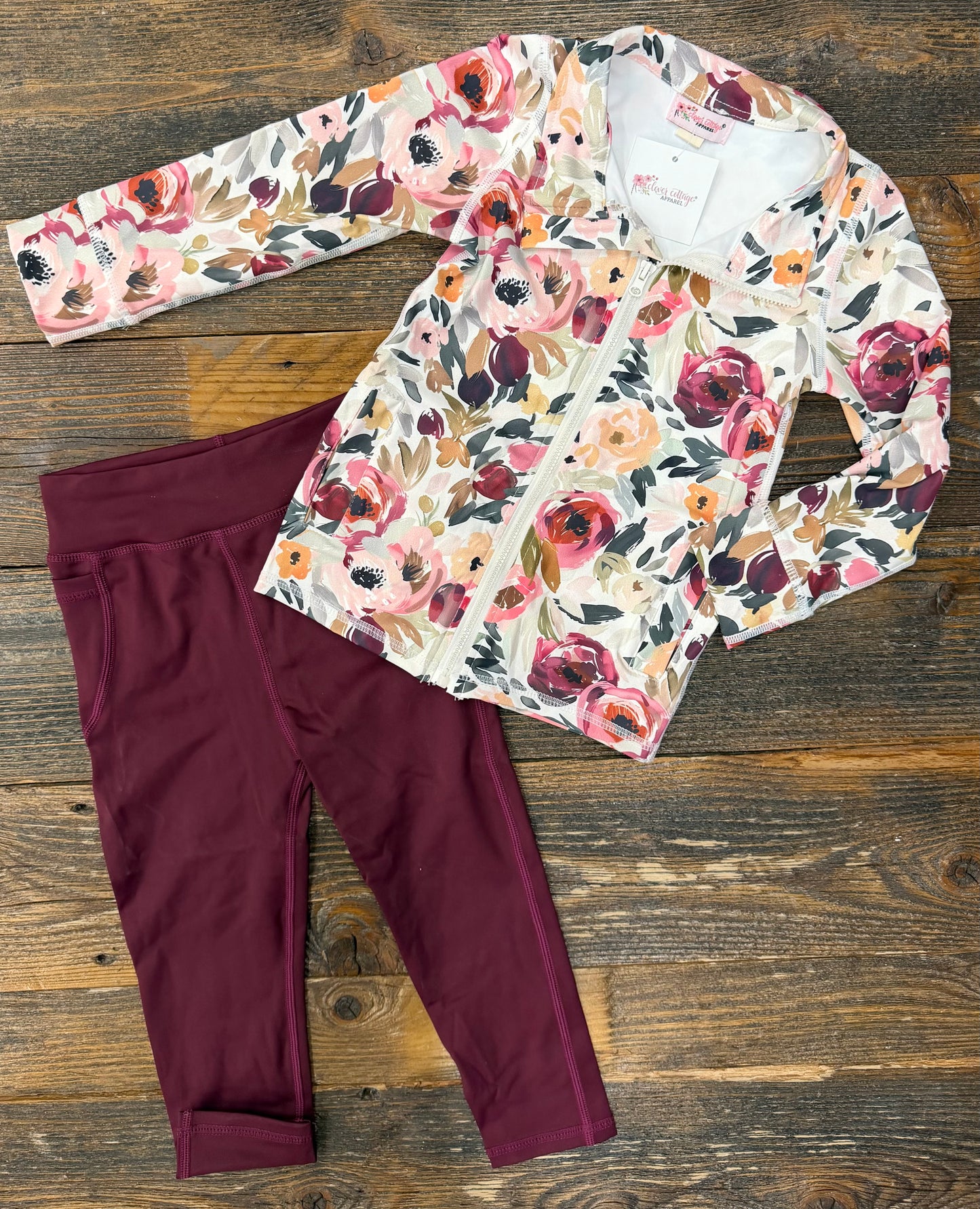 Plum Poppy Girls Athletic Set