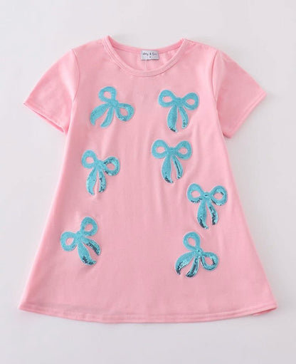 Sequin Bow Mom & Me Dress