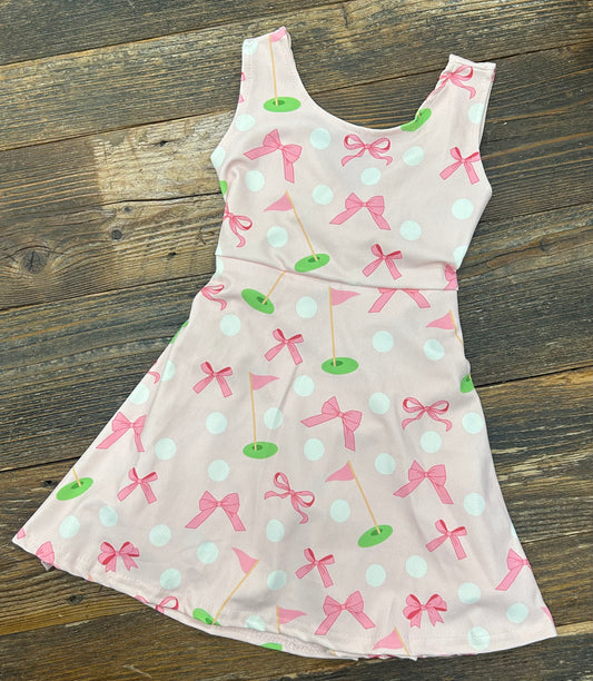 Preppy Pink Golf Athletic Dress