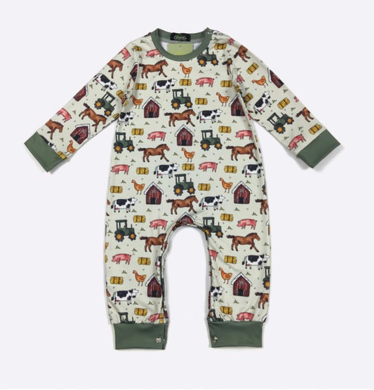 Farm Life Boy Romper
