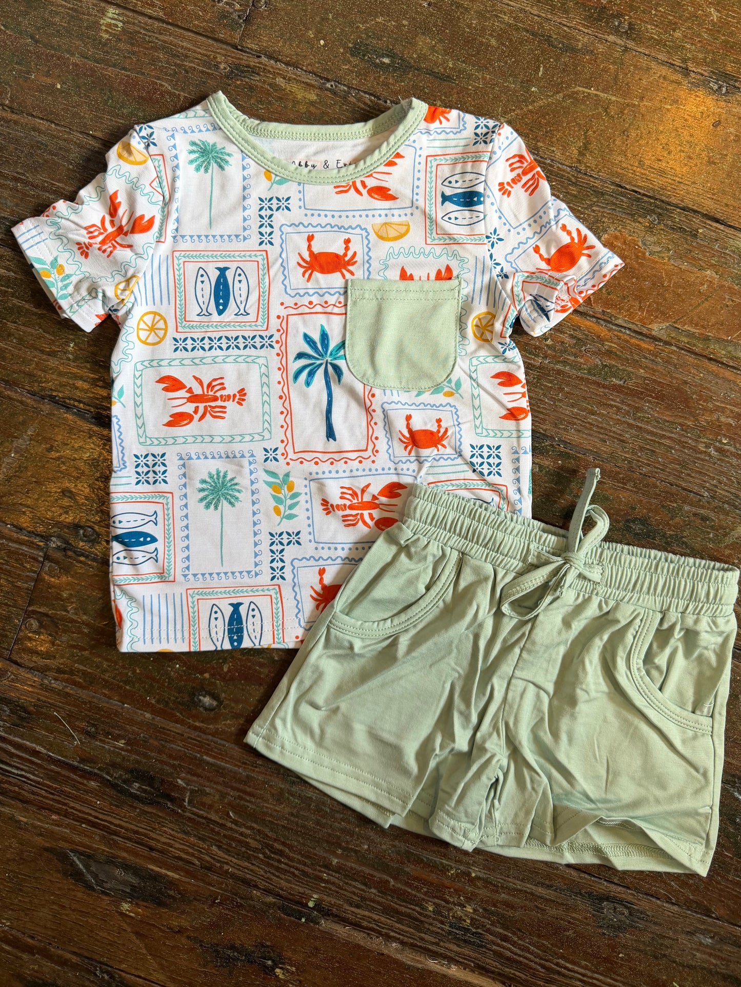 Tropical Beach Short Set