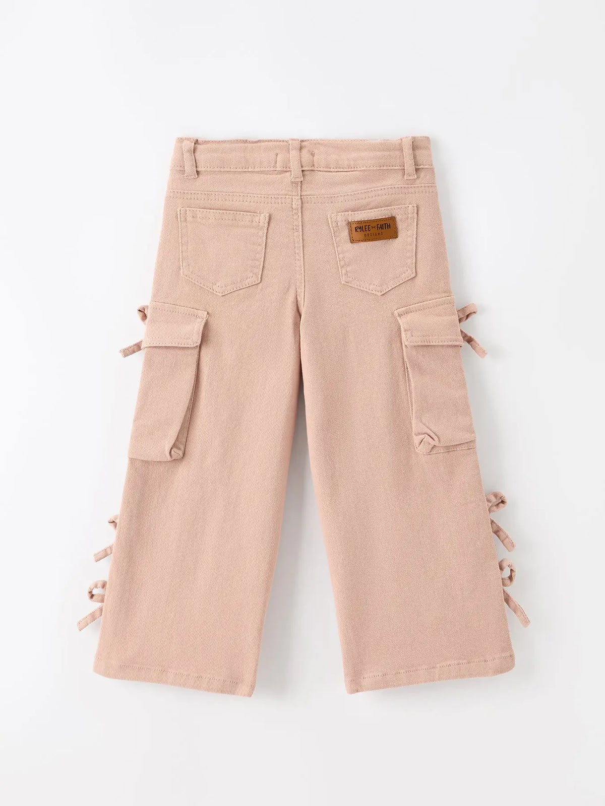 Cargo Bow Pocket Wide Leg Pants