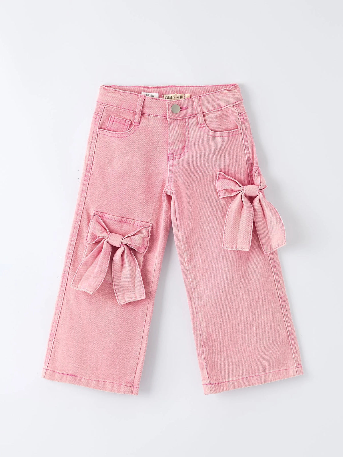 Pink Bow Denim Pants