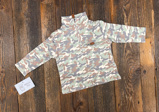 Millie Jay Kingston 1/4 Zip Pullover - Camo (669)