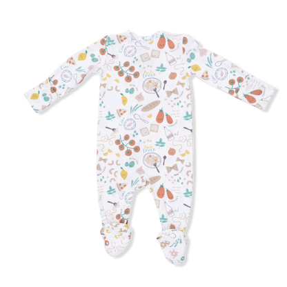 Angel Dear Pasta Lovers 2 Way Zipper Footie